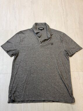 Express Men's Gray Heather Polo Shirt